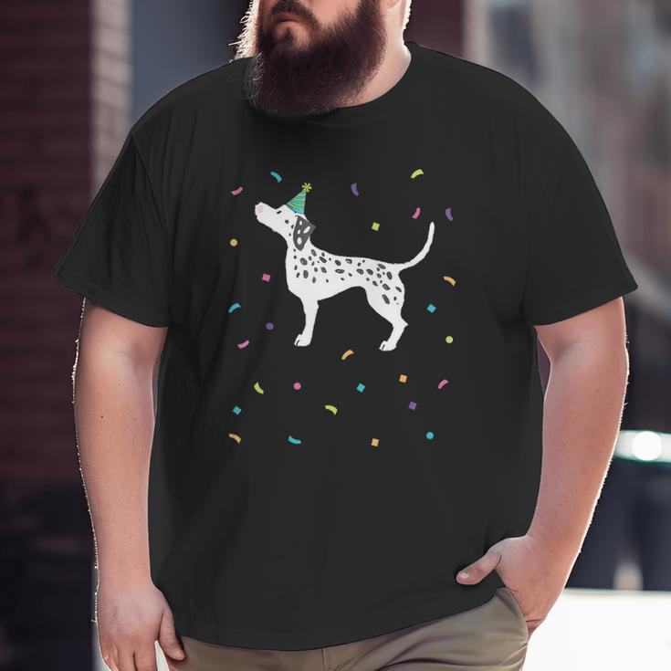 Cute Dalmatian Dog Dad Big and Tall Men T-shirt