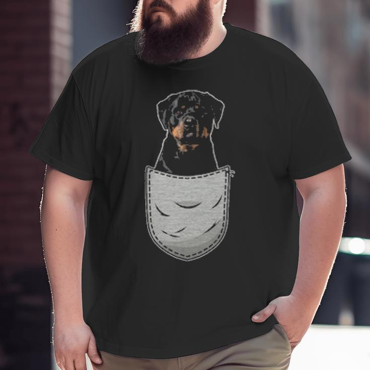 Cute Rottweiler Rott Rottie For Dog Lovers Pocket Owner Big and Tall Men T-shirt