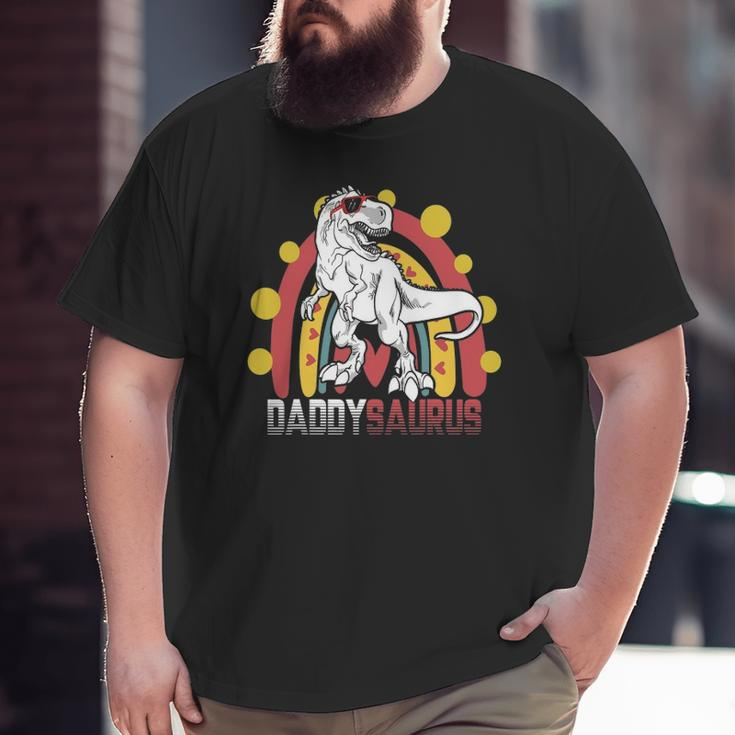 Daddy Saurusrex Dinosaur Father's Day Family Matching Big and Tall Men T-shirt