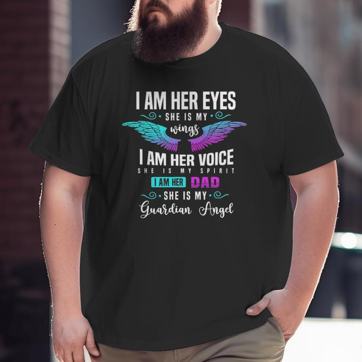 My Daughter Is My Guardian Angel Tee I Am Her Dad Grief Big and Tall Men T-shirt