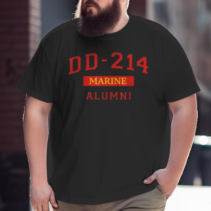 Dd214 Alumni Dd214 Jarhead Us Veteran Armed Forces Big and Tall Men T-shirt