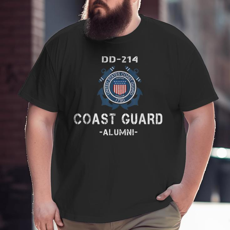 Dd214 Uscg Us Coast Guard Veteran Vintage Veteran Big and Tall Men T-shirt