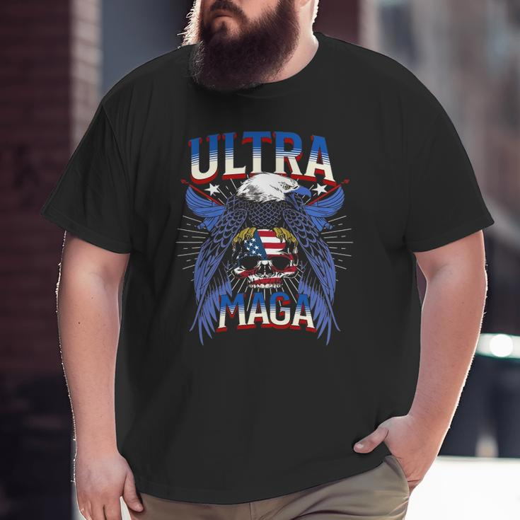 Eagle Holding Usa Flag Ultra Maga 2022 Great Maga King Big and Tall Men T-shirt
