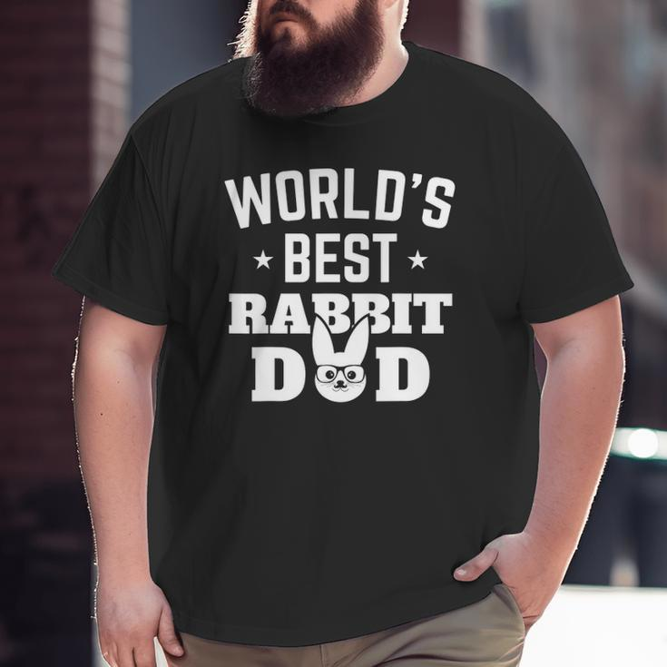 Easter Rabbit Dad Fathers Day Bunny Ear Big and Tall Men T-shirt