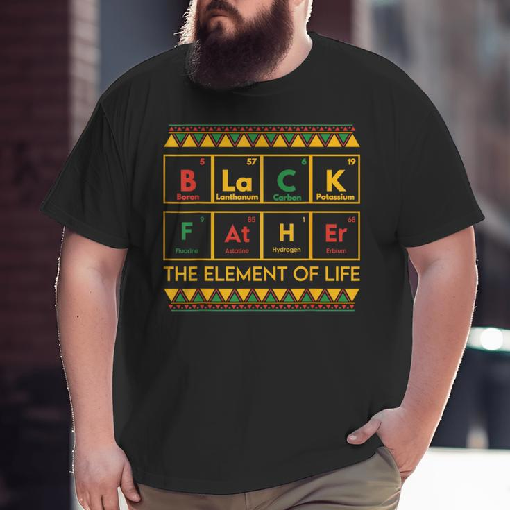 Fathers Day Periodic Table Junenth Essential Element Life Big and Tall Men T-shirt
