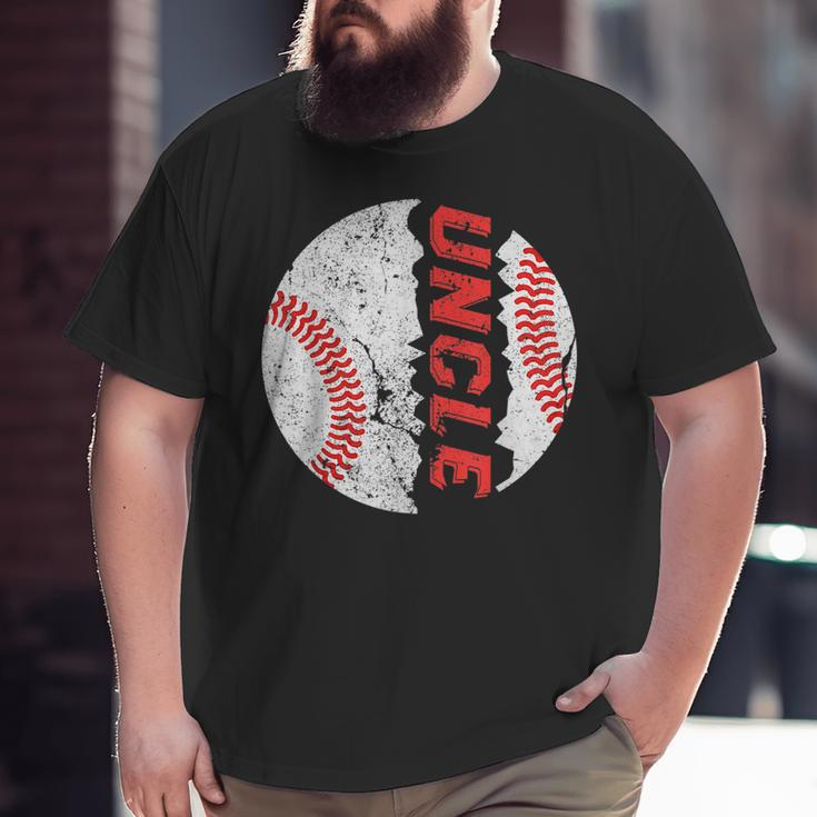 Ball Uncle Softball Baseball Bday Graphic Fathers Day Big and Tall Men T-shirt