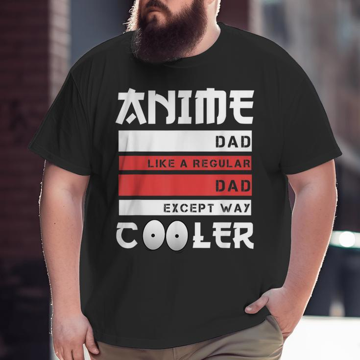 Father's Day Anime Dad Cute Japanese Anime Dad Big and Tall Men T-shirt