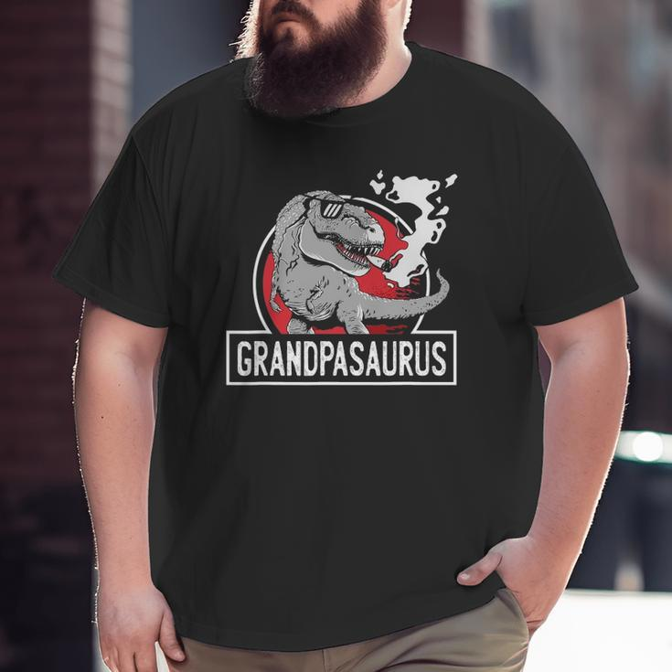 Grampasaurus Rex Grandfather Grampa Dinosaurs Grandpasaurus Big and Tall Men T-shirt