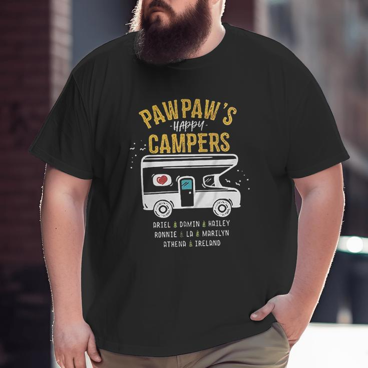 Grandpa Happy Campers Big and Tall Men T-shirt