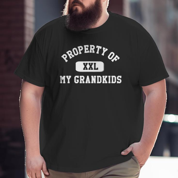 Grandpa- Property Of My Grandkids Big and Tall Men T-shirt
