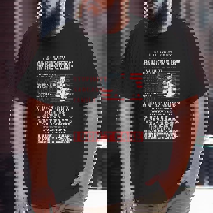 I Am A Grumpy Air Force Veteran Retired Air Force Veteran Big and Tall Men T-shirt