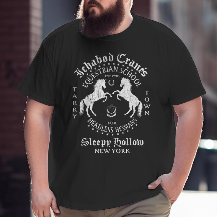 Ichabod Crane Equestrian School Sleepy Hollow Big and Tall Men T-shirt