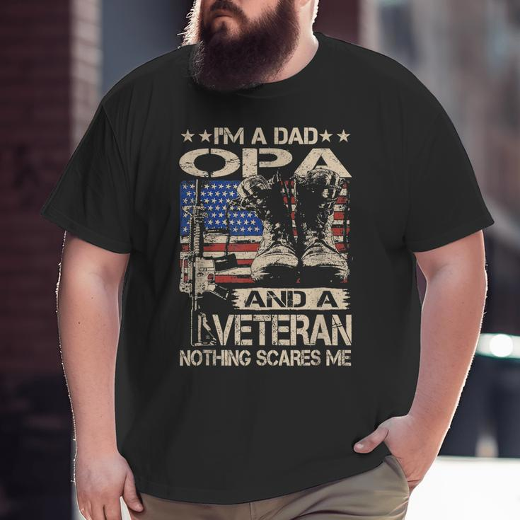 I'm A Dad Opa And A Veteran Opa Father's Day Big and Tall Men T-shirt