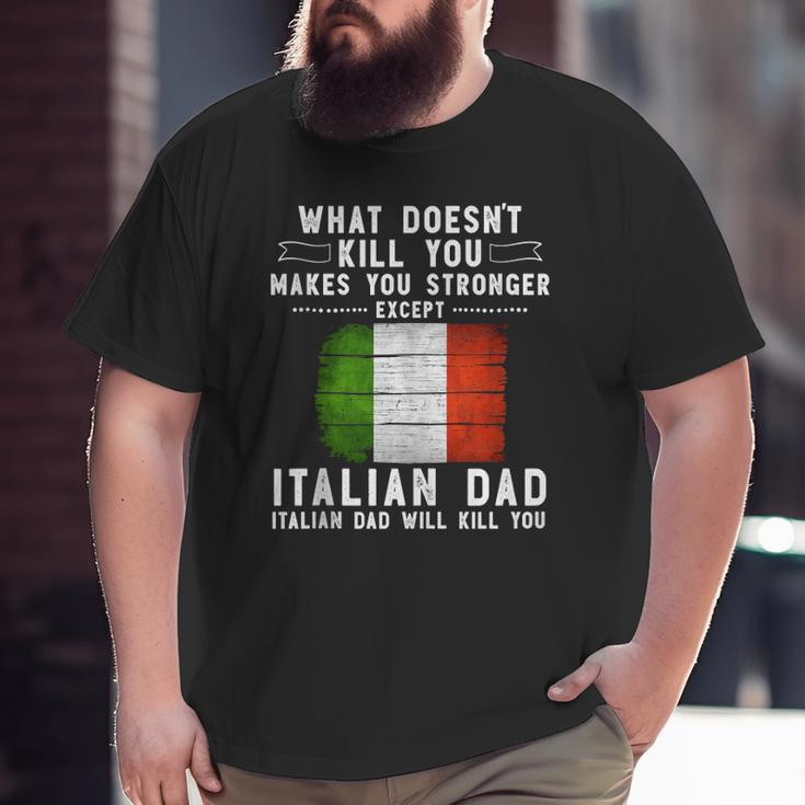 Italy Dad For Men Father's Day Tank Top Big and Tall Men T-shirt