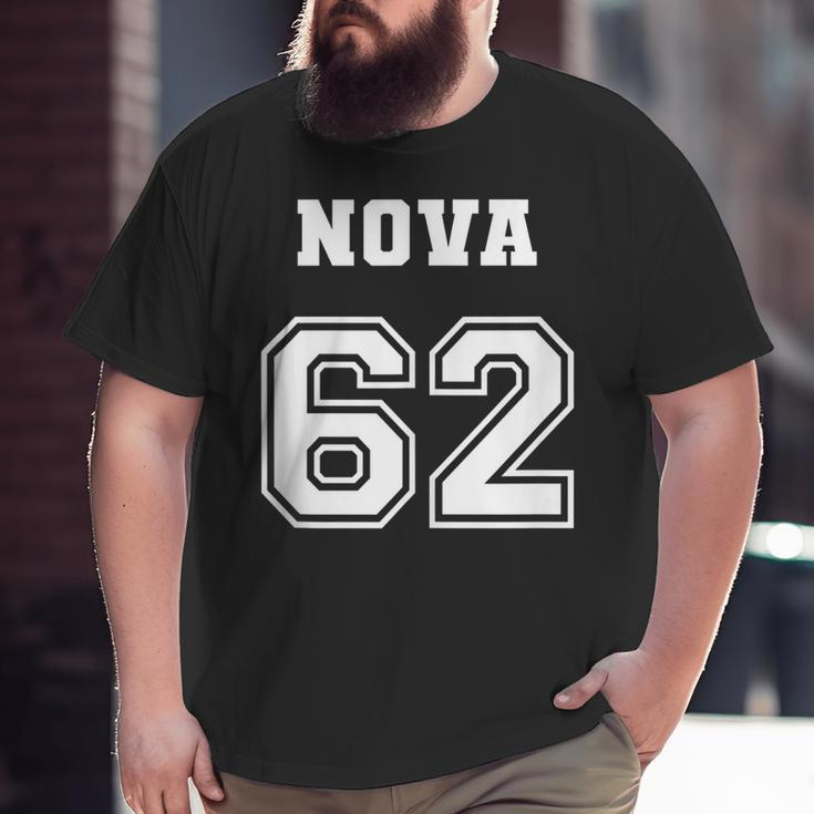 Jersey Style Nova 62 1962 Classic Old School Muscle Car Big and Tall Men T-shirt