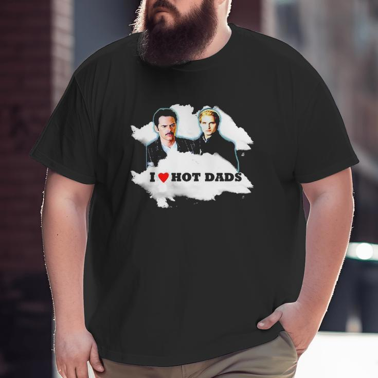 I Love Hot Dads Charlie Swan Carlisle Cullen Big and Tall Men T-shirt