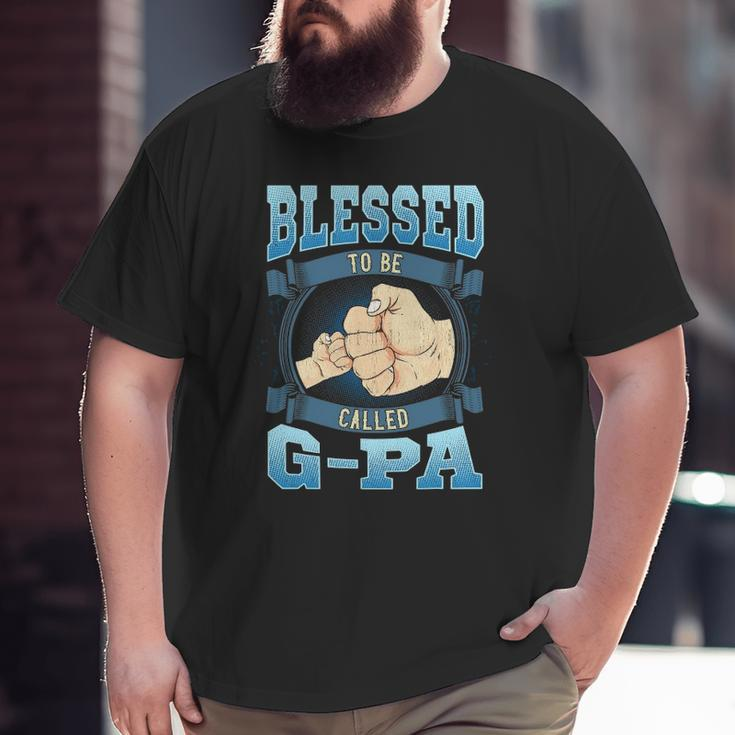 Mens Blessed To Be Called G Pa G Pa Grandpa Big and Tall Men T-shirt