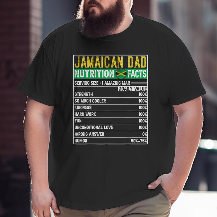 Mens Jamaican Dad Dad Hero Nutritional Father's Day Big and Tall Men T-shirt