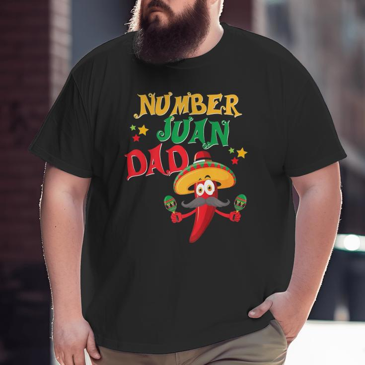 Mens Juan Dad Spanish Mexican Latino Cuban Fathers Day Big and Tall Men T-shirt