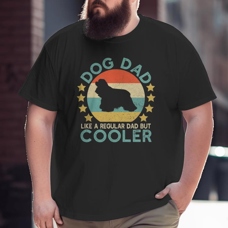Mens Vintage Cocker Spaniel Dog Dad For Owner Big and Tall Men T-shirt