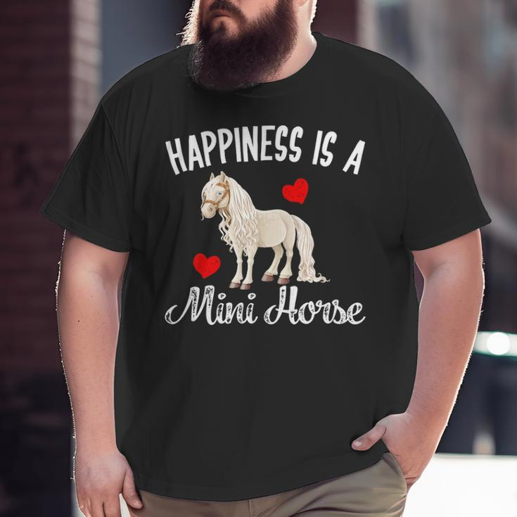 Miniature Horse Mini Horse Pet Horse Lovers Big and Tall Men T-shirt