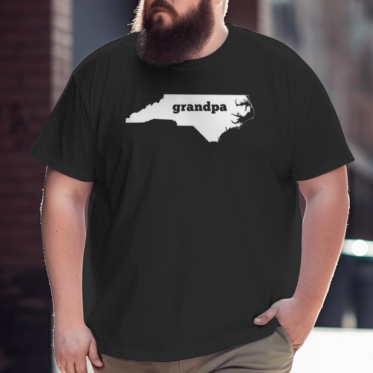 North Carolina Grandpa Nc Map Grandpa Big and Tall Men T-shirt