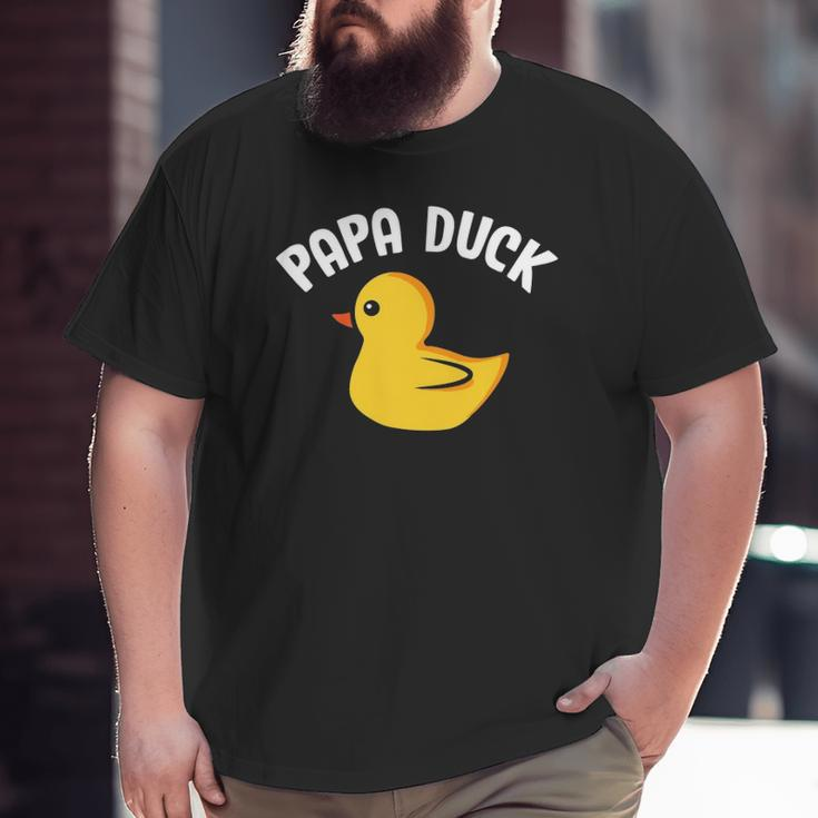 Papa Duck Duck Lover Duck Hunting Father's Day Big and Tall Men T-shirt
