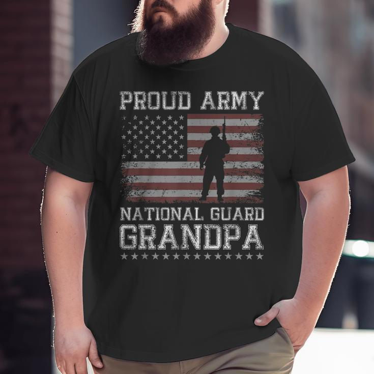 Proud Army National Guard Grandpa Us Military Big and Tall Men T-shirt