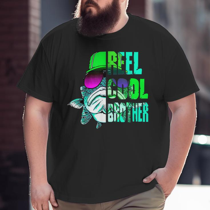 Reel Cool Brother Fathers Day For Fishing Dad Big and Tall Men T