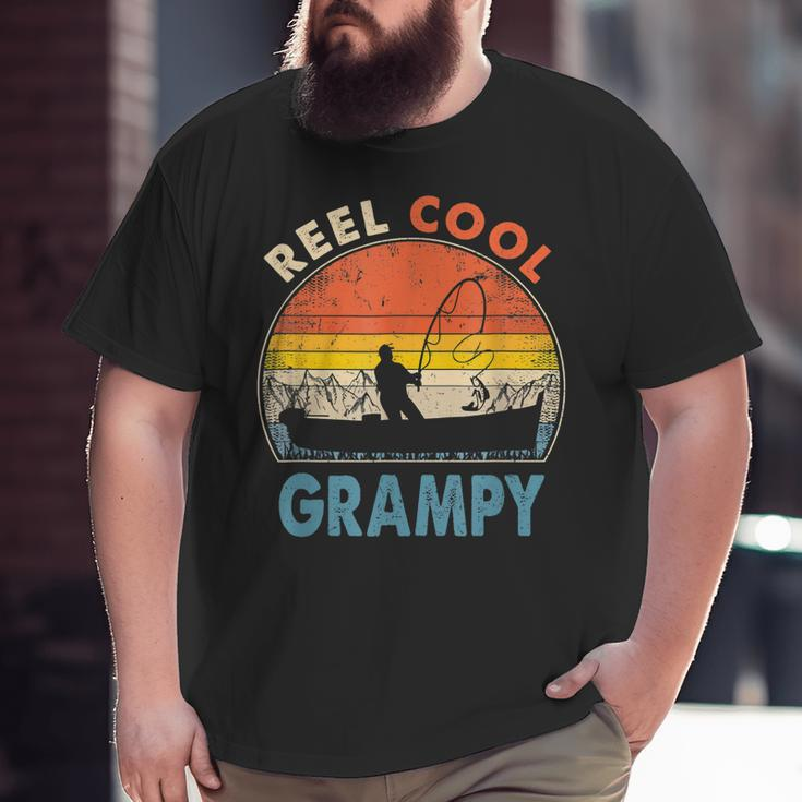 Reel Cool Grampy Fathers Day For Fishing Dad Big and Tall Men T-shirt