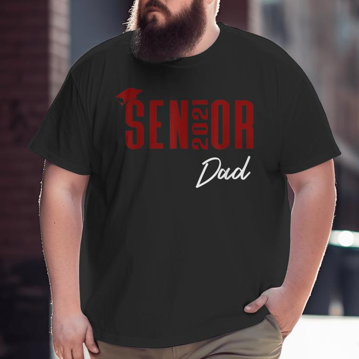 Senior 2021 Dad High School Color Maroon Graduation Cap Big and Tall Men T-shirt