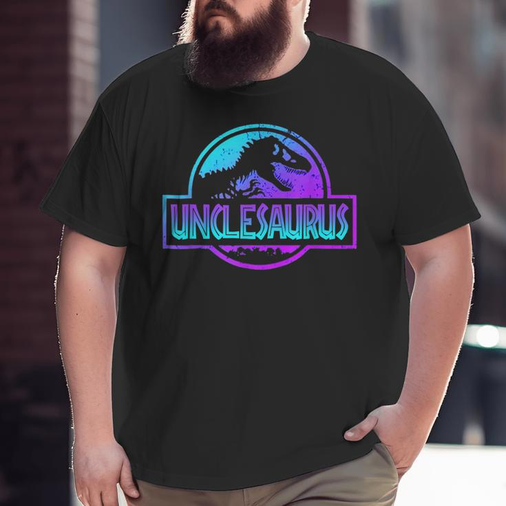 Unclesaurus Dinosaur Rex Father Day For Dad Big and Tall Men T-shirt