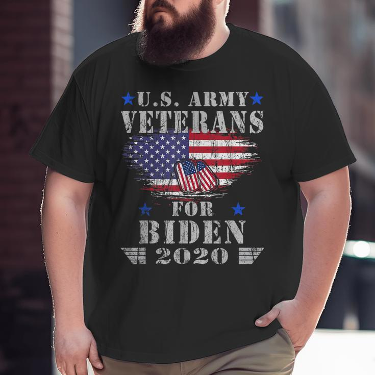 Us Army Veterans For Biden Vote Joe Biden Harris 2020 Kalama Big and Tall Men T-shirt