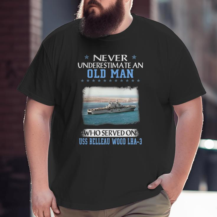 Uss Belleau Wood Lha-3 Veterans Day Father Day Big and Tall Men T-shirt