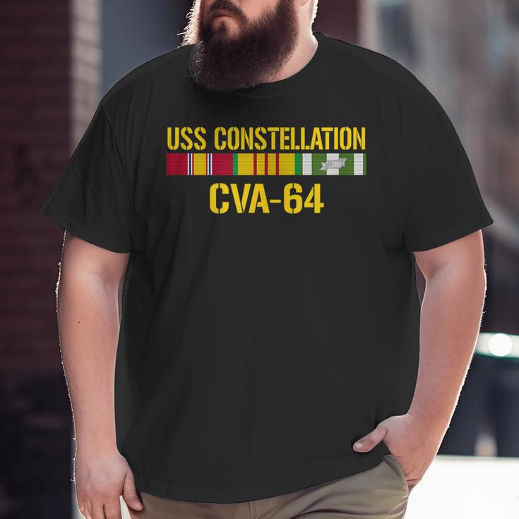 Uss Constellation Cva64 Vietnam Veteran Big and Tall Men T-shirt