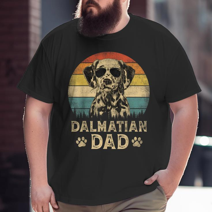 Vintage Dalmatian Dad Dog Lovers Father's Day Big and Tall Men T-shirt