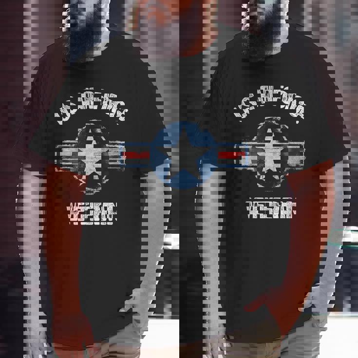 Vintage Us Air Force Veteran Vintage Usaf Veteran Big and Tall Men T-shirt