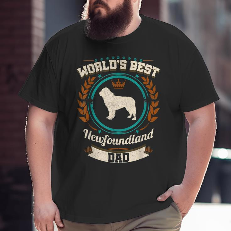 World's Best Newfoundland Dad Dog Owner Big and Tall Men T-shirt