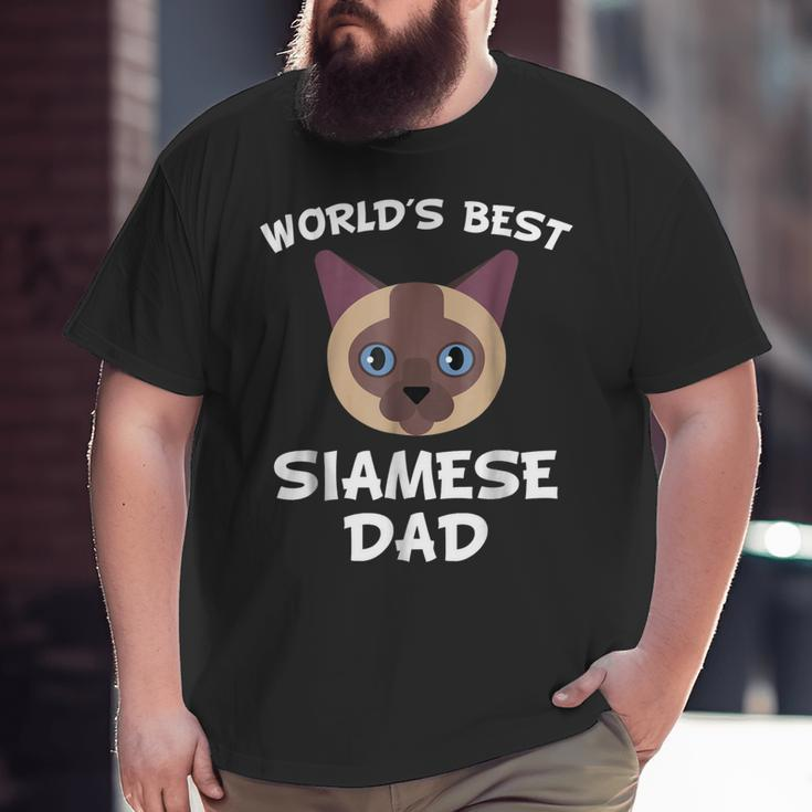 World's Best Siamese Dad Cat Owner Big and Tall Men T-shirt