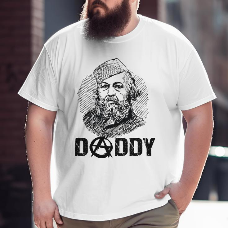 Anarchy Father Mikhail Bakuninanarchist Symbol Rebel Big and Tall Men T-shirt