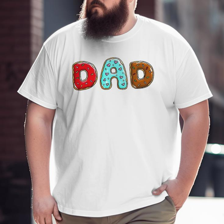 Dad Donuts Doughnut Day 2022 Big and Tall Men T-shirt