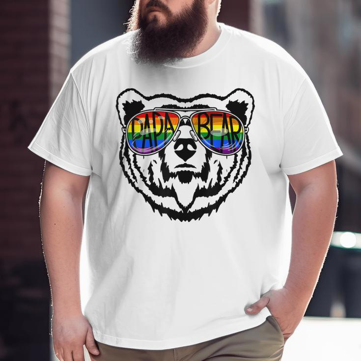 Lgbt Daddy Papa Bear Gay Pride Proud Dad Father's Day Big and Tall Men T-shirt