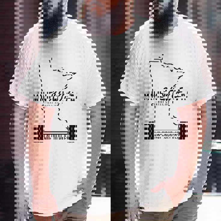 Minneswoleta Barbell Minnesota Gymer Big and Tall Men T-shirt