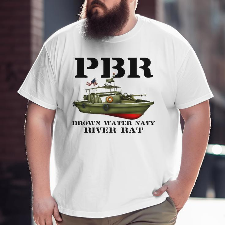 Pbr Brown Water Navy Big and Tall Men T-shirt