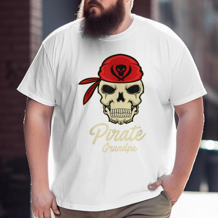 Pirate Grandpa Halloween Captain Big and Tall Men T-shirt