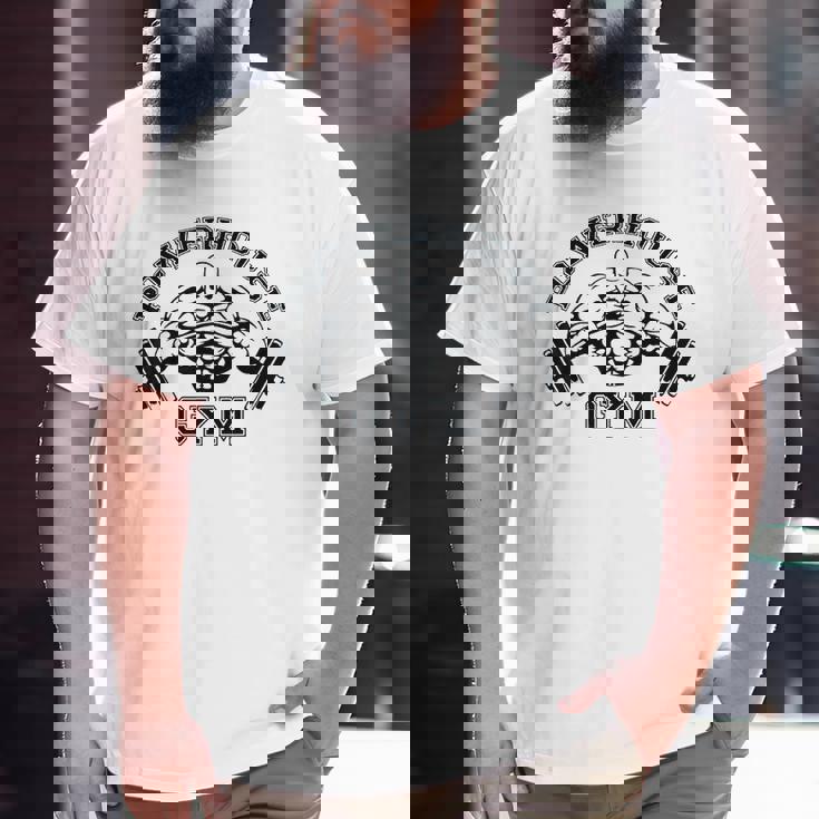 『1年保証』 Powerhouse Gym Big and Tall Men T-shirt | Mazezy トップス