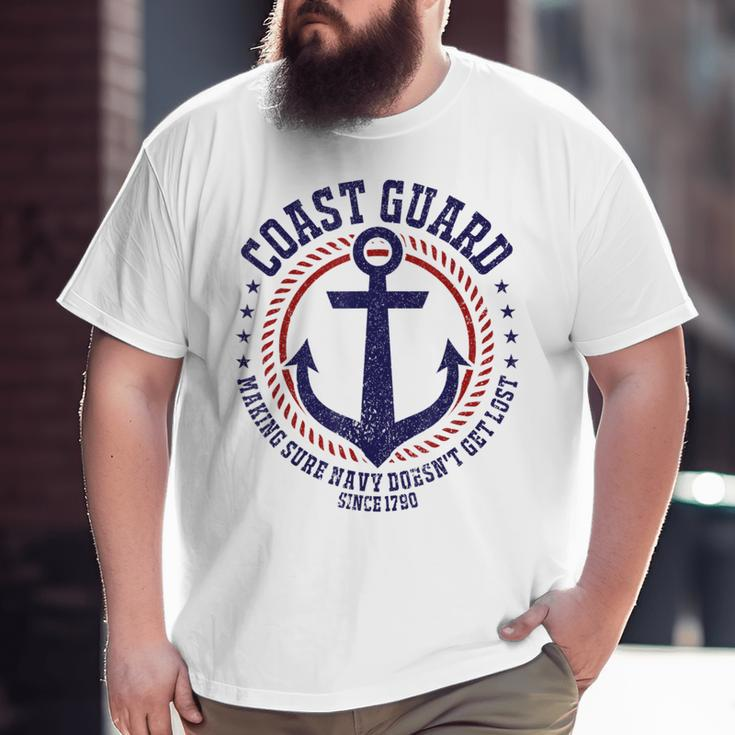 Us Coast Guard United Stated Armed Forces Dad For Dad Big and Tall Men T-shirt