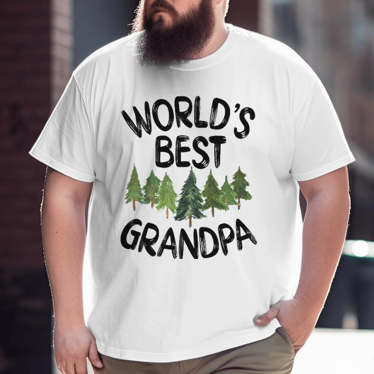 World's Best Grandpa Cute Outdoorsman Father's Day Big and Tall Men T-shirt