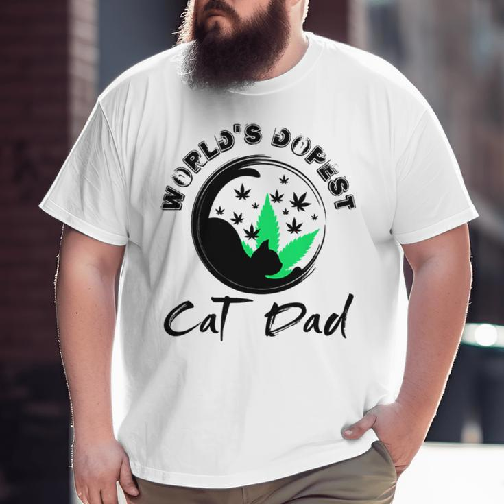 World’S Dopest Cat Dad Big and Tall Men T-shirt