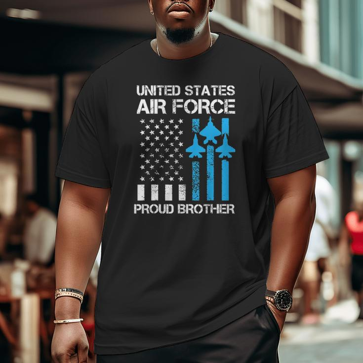 Air Force Us Veteran Proud Air Force Brother 4Th Of July Big and Tall Men T-shirt